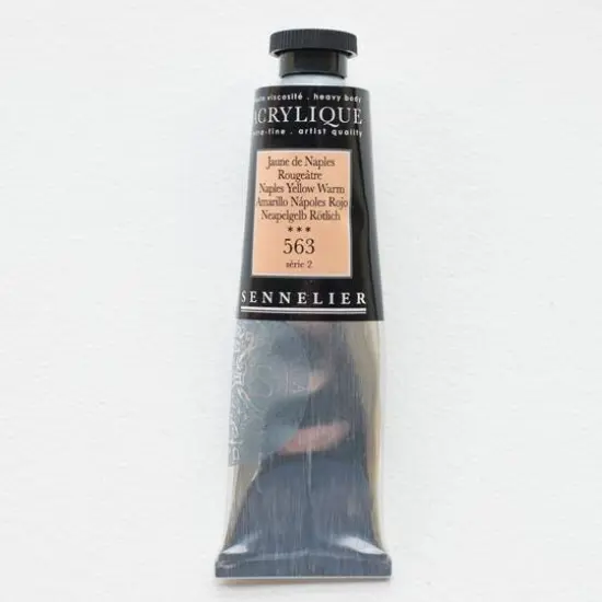Sennelier Extra Fine Artists' Acrylic Paint, 60mL 563 Naples Yellow Warm {1}