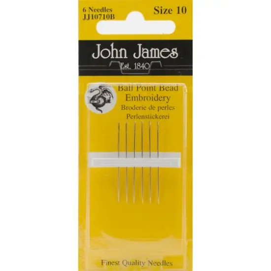 Colonial Needle John James Bead Embroidery Hand Needles, 10, 6ct. {1}