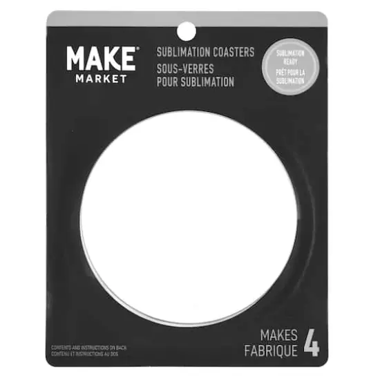 3.5" Round Sublimation Coasters by Make Market&reg;, 4ct. {3}