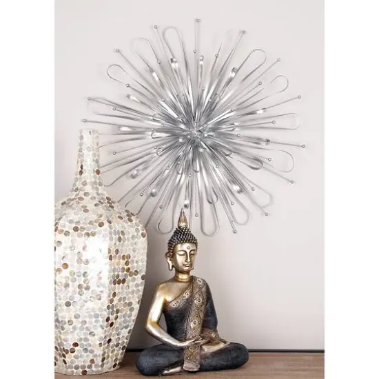 Silver Metal Contemporary Wall D&eacute;cor Set {5}