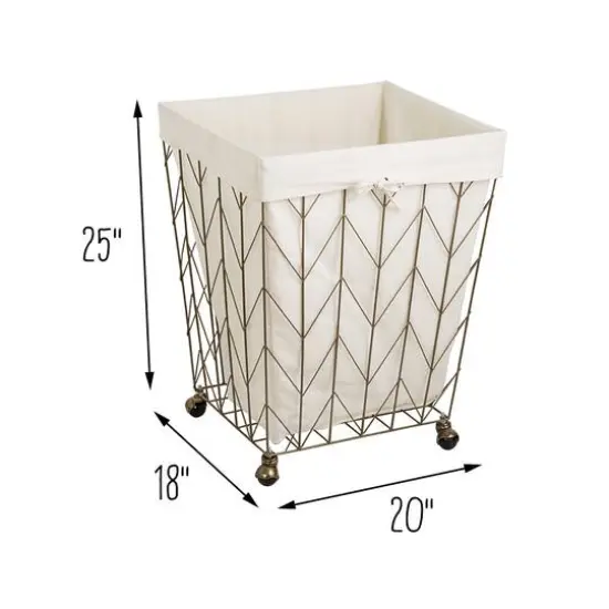 Honey Can Do Chevron Wire Hamper {6}
