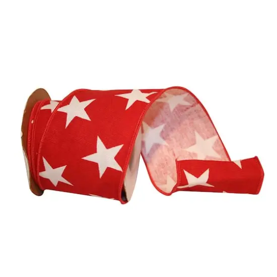 The Ribbon Roll 2.5" x 10yd. Wired Stars Ribbon {1}