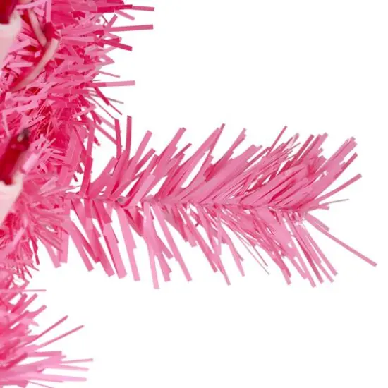 9ft. Pre-Lit Pink Spruce Christmas Garland {4}