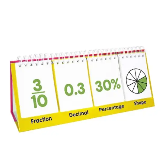 Junior Learning&reg; Double-Sided Fractions Flips {3}