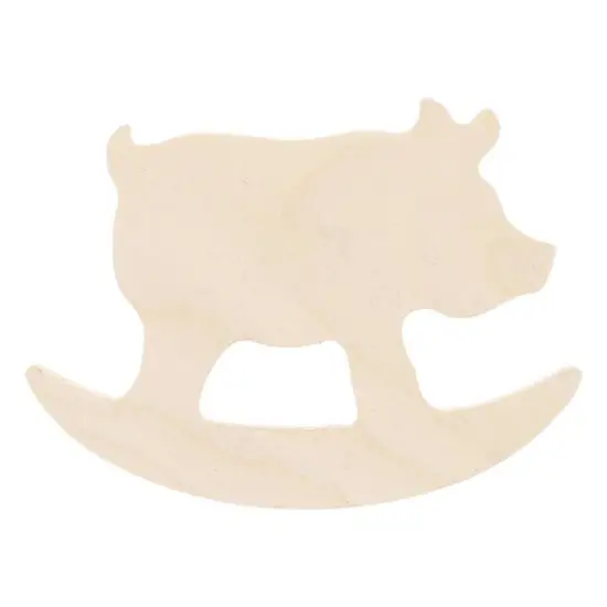 Leisure Arts&reg; 6" Rocking Pig Wood Shape {3}