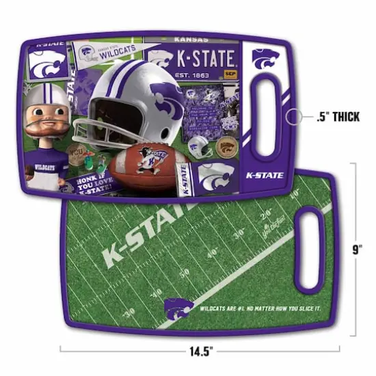 College Retro Series Cutting BoardKansas State Wildcats {3}
