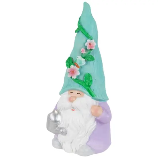 7.75" Happy Gardening Gnome with Watering Can Outdoor Garden Statue {7}