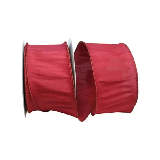 Reliant 2.5" x 10yd. Dupioni Supreme Wired Ribbon Brown {2}