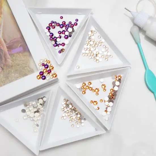 SS12 Round Flatback Austrian Crystals by Bead Landing&trade;, 65ct. Light Sapphire {3}