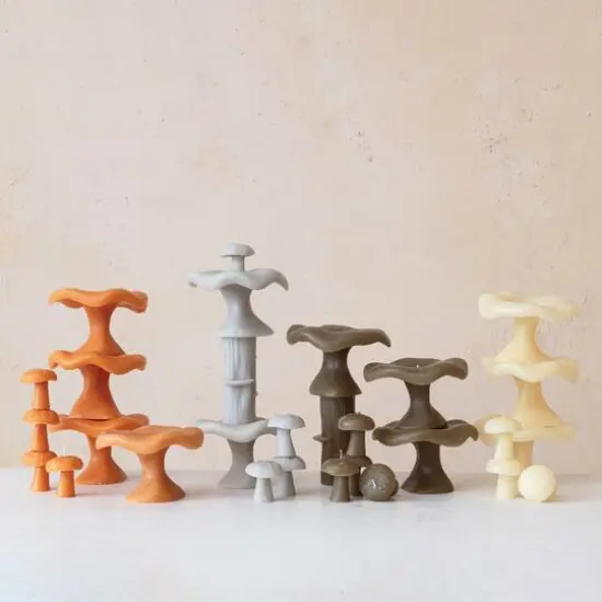 Hello Honey&reg; Unscented Mushroom-Shaped Votive Candles, 4ct. Olive {3}