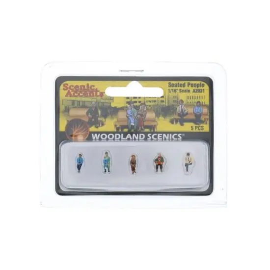 Woodland Scenics&reg; 1/16" Seated People Scale Figures {1}