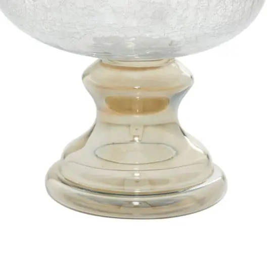 16" Clear Glass Traditional Candle Holder {4}
