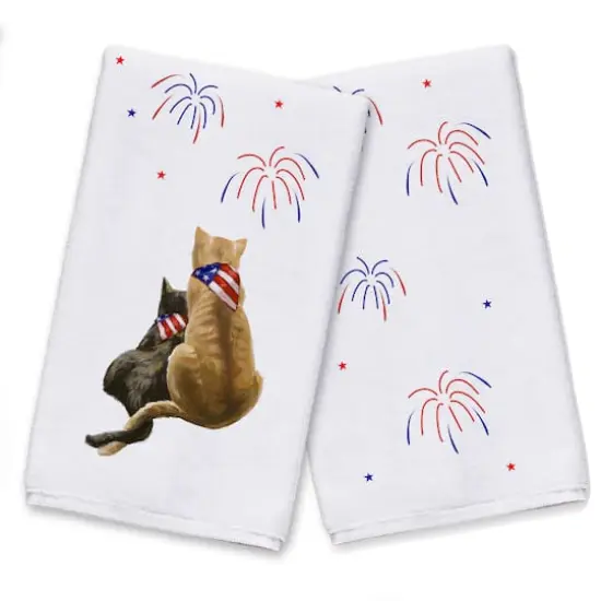 American Cats Tea Towel Set {1}