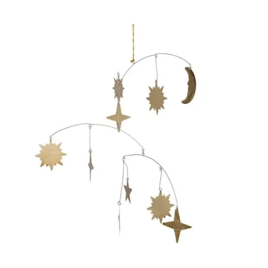 Hello Honey&reg; Gold Metal Celestial Mobile Decoration {1}