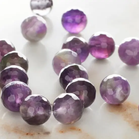 Faceted Amethyst Round Beads, 8mm by Bead Landing&trade; {3}