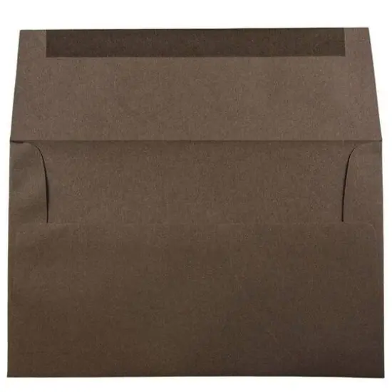 JAM Paper A10 Recycled Invitation Envelopes, 50ct. Chocolate Brown {4}