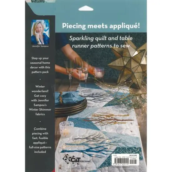 C&T Wintertime Shimmer Quilt & Table Runner Pattern {3}