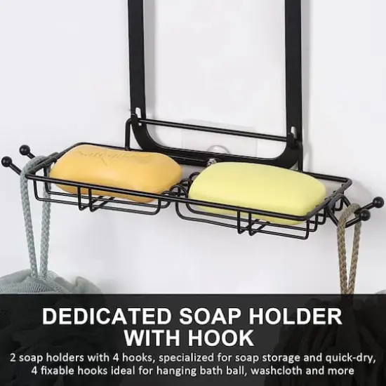 Over Head Shower Caddy Basket with Hook {5}