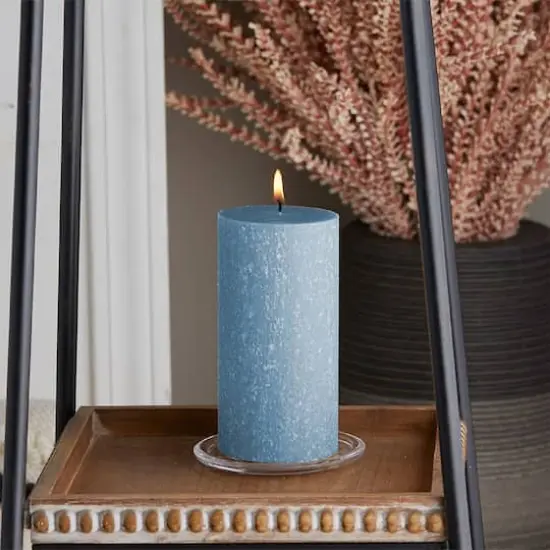 Root Candles 3" x 6" Unscented Timberline&trade; Pillar Candle Willimasburg Blue {3}
