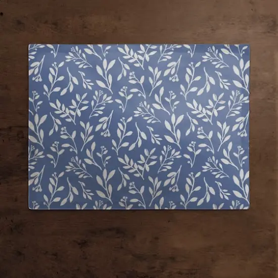 Delicate Floral Placemat Navy {3}
