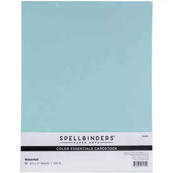 Spellbinders&reg; Color Essentials 8.5" x 11" Cardstock, 10 Sheets Waterfall {1}