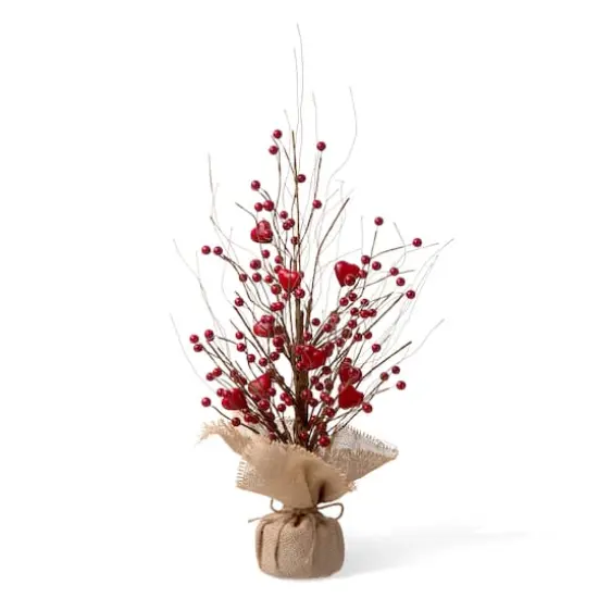 Glitzhome&reg; 18" Valentine's Berry Heart Table Tree {7}
