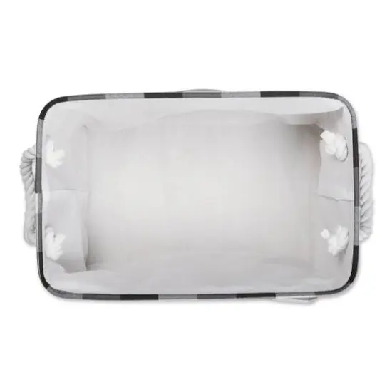 DII&reg; Large Tri Color Rectangular Bin Black {4}