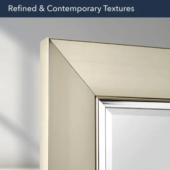 Head West 29" Brushed Nickel Frame Vanity Mirror {7}