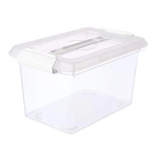 6.2qt. Storage Bin with Lid by Simply Tidy&reg; White {1}