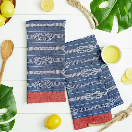 Nauti Knots Jacquard Dishtowel (Set of 2) {4}