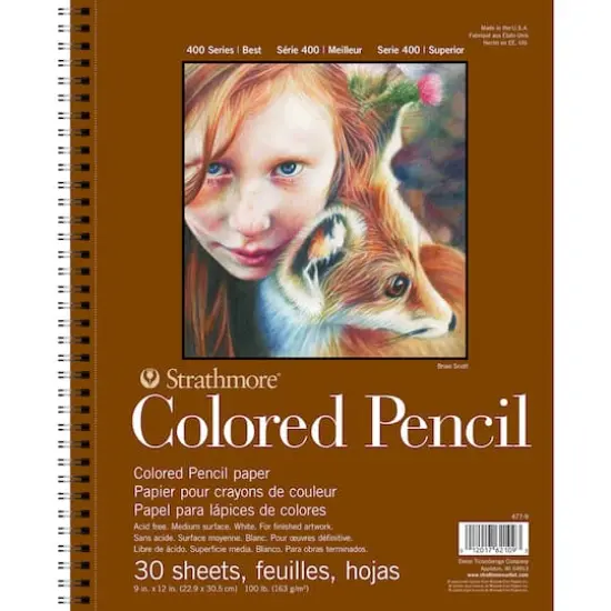 Strathmore Colored Pencil Pad, 400 Series, 30 Sheets, 9" x 12" {1}