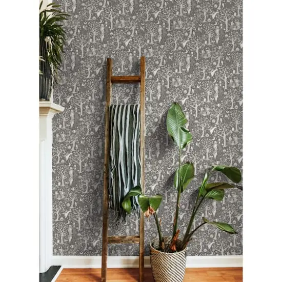RoomMates Disney&reg; Tim Burton's The Nightmare Before Christmas Forest Peel & Stick Wallpaper Grey {4}