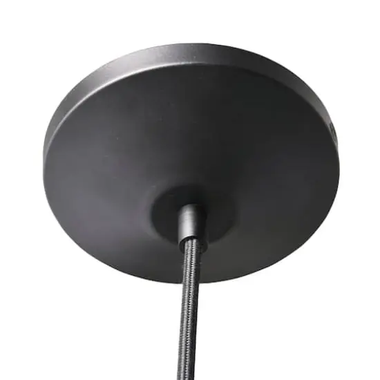 Hello Honey&reg; Robert Stevenson Lighting Theo 10" Matte Black & Brushed Metal Ceiling Light Black/Nickel {7}