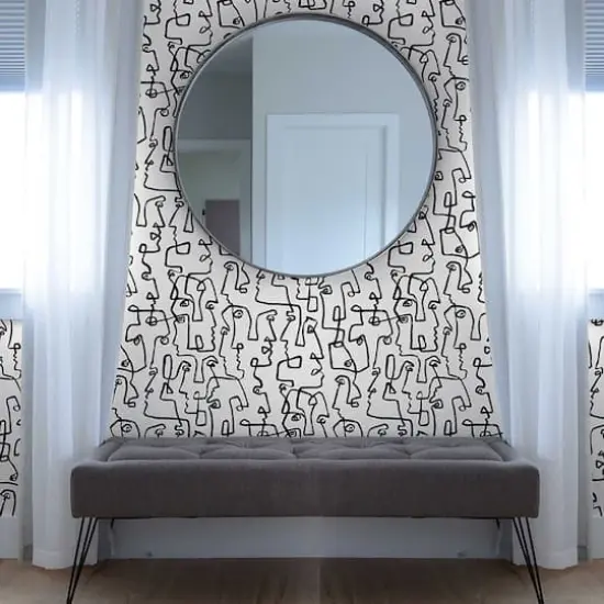 Surface Style Gestures Peel & Stick Wallpaper Ink {4}