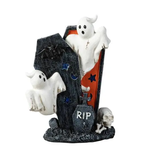 Glitzhome&reg; 9.75" Halloween Ghost Gravestone Table D&eacute;cor {7}