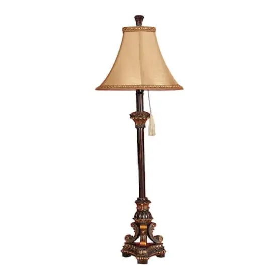 31" Antique Bronze Polystone Tuscan Buffet Lamp {1}