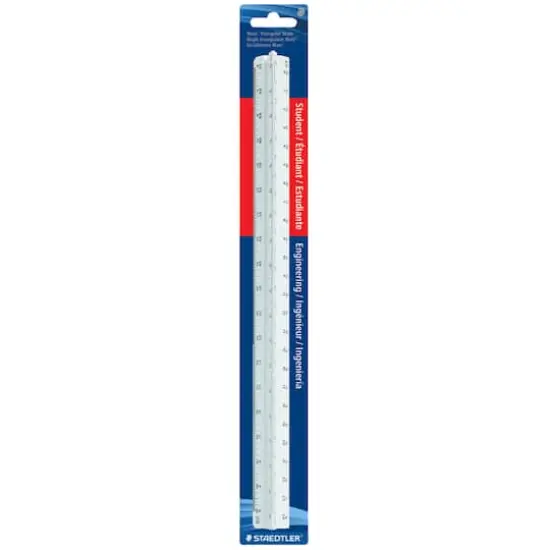 Staedtler&reg; Mars&reg; Student Grade Engineering Triangular Scale, 12" {1}
