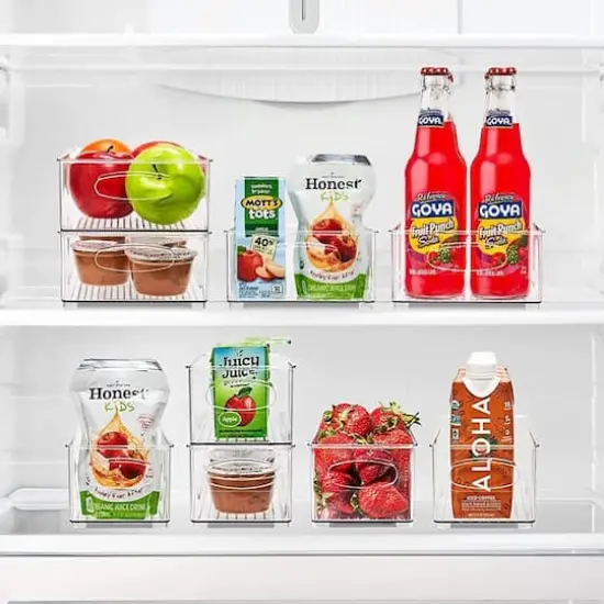 Sorbus Clear Stackable Kitchen & Fridge Storage Organizer Set {3}