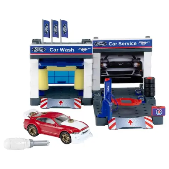 Theo Klein Ford&reg; Service Station Playset with 2019 Ford Mustang {1}