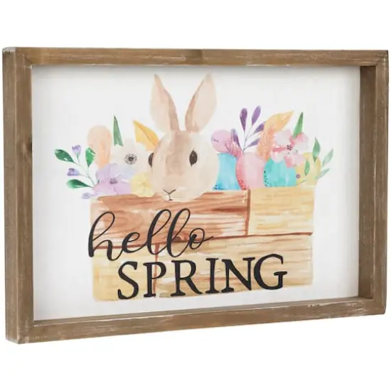 Hello Spring Framed Easter Wall Sign {4}