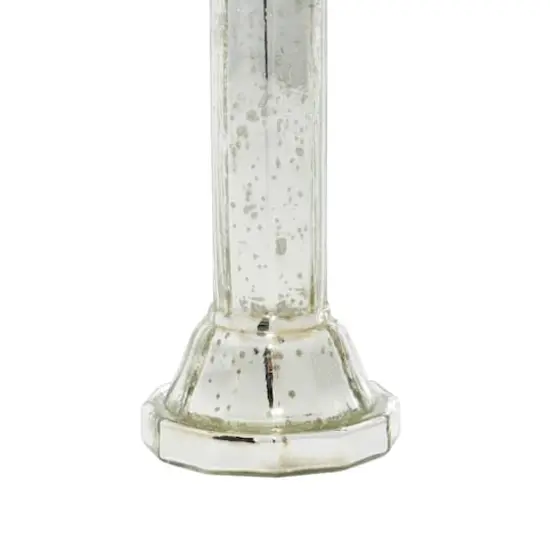 Set of 2 Clear Glass Vintage Hurricane Lamp, 9", 10" {5}