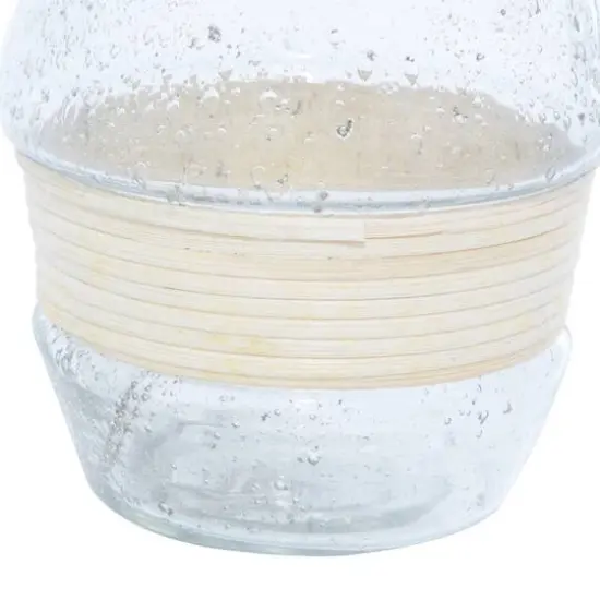 16" Clear Glass Coastal Vase {4}