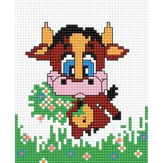 Luca-s Cow Counted Cross Stitch Kit {1}