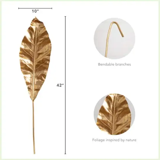 42" Gold Palm Stems, 3ct. {5}