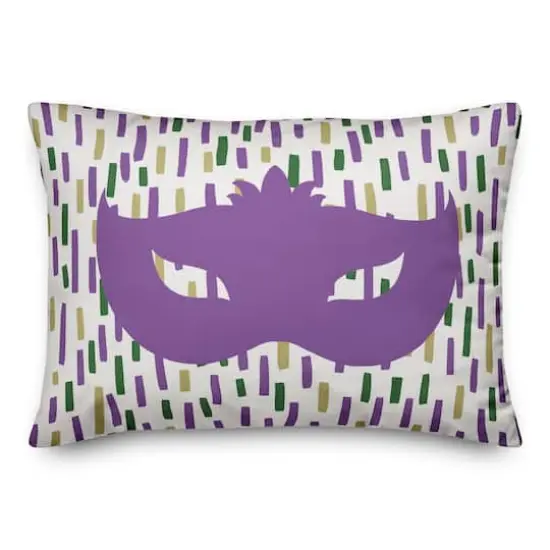 Mardi Gras Confetti Throw Pillow {1}