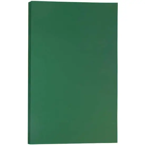 JAM Paper Matte 8.5" x 14" 28lb. Paper, 50 Sheets Dark Green {1}