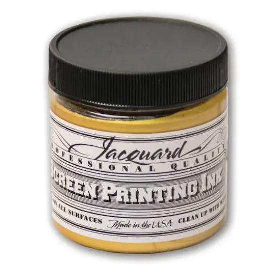 Jacquard Professional Screen Printing Ink, 4oz. Solar Gold {1}