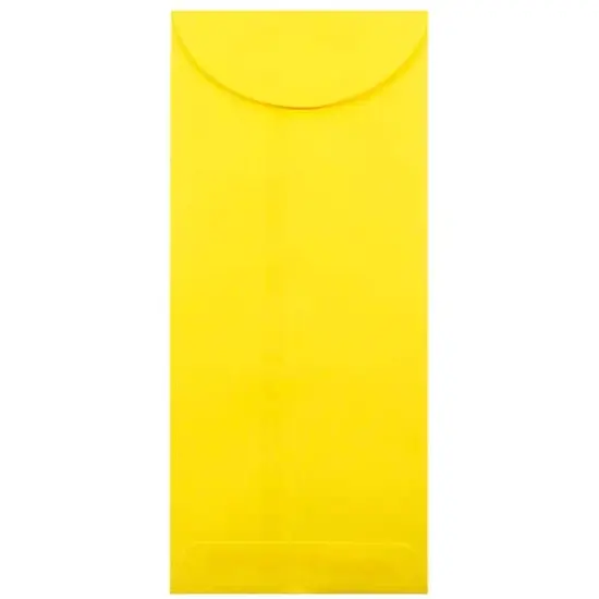JAM Paper 4.75" x 11" Brite Hue Yellow Policy Business Envelopes, 25ct. {1}