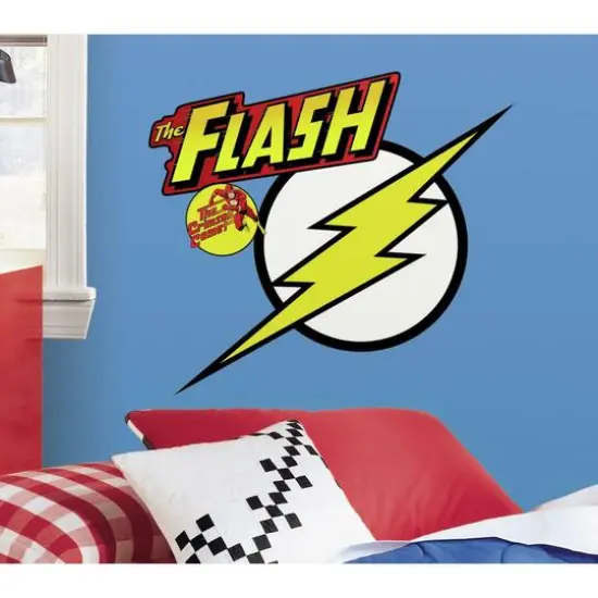 RoomMates Classic Flash Logo Peel & Stick Giant Decals {3}
