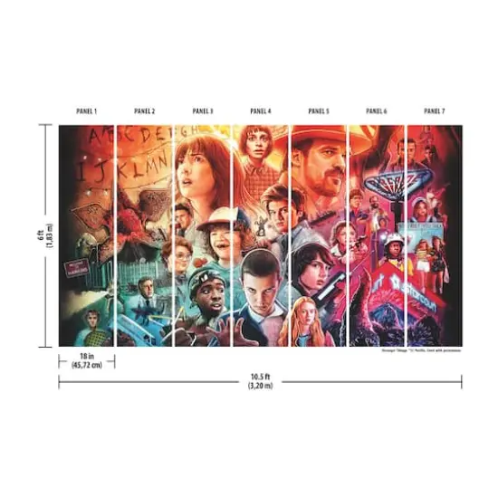 RoomMates Netflix Stranger Things Mural {4}